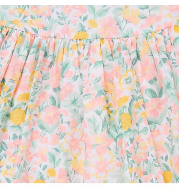 JANIE & JACK BEBE NIÑA VESTIDO FLORAL WHITE
