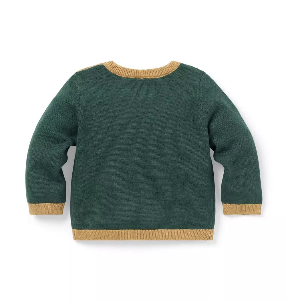 JANIE & JACK BEBE NIÑO TSHIRT DOG ICON GREEN