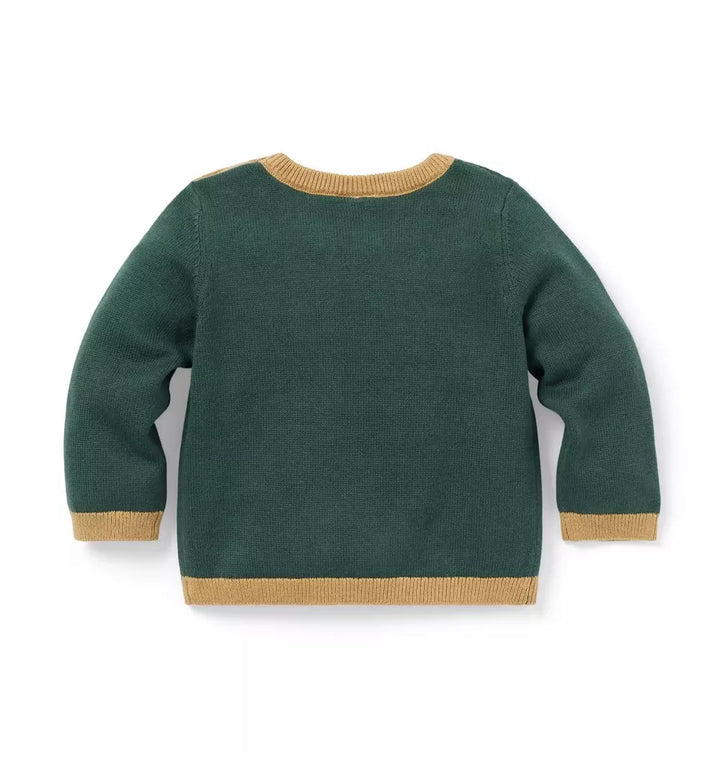 JANIE & JACK BEBE NIÑO TSHIRT DOG ICON GREEN