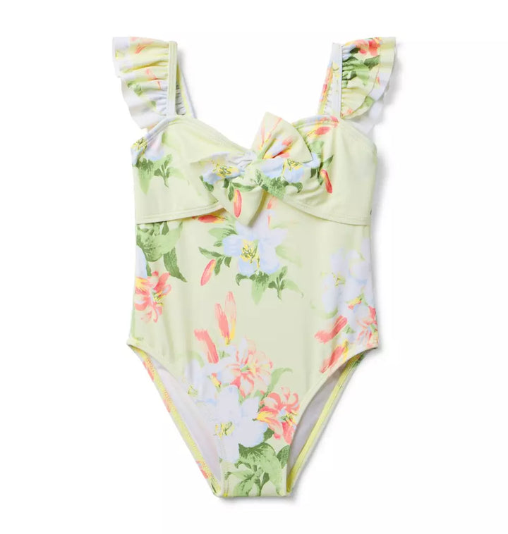 JANIE & JACK NIÑA VESTIDO DE BAÑO FLORAL MULTICOLOR