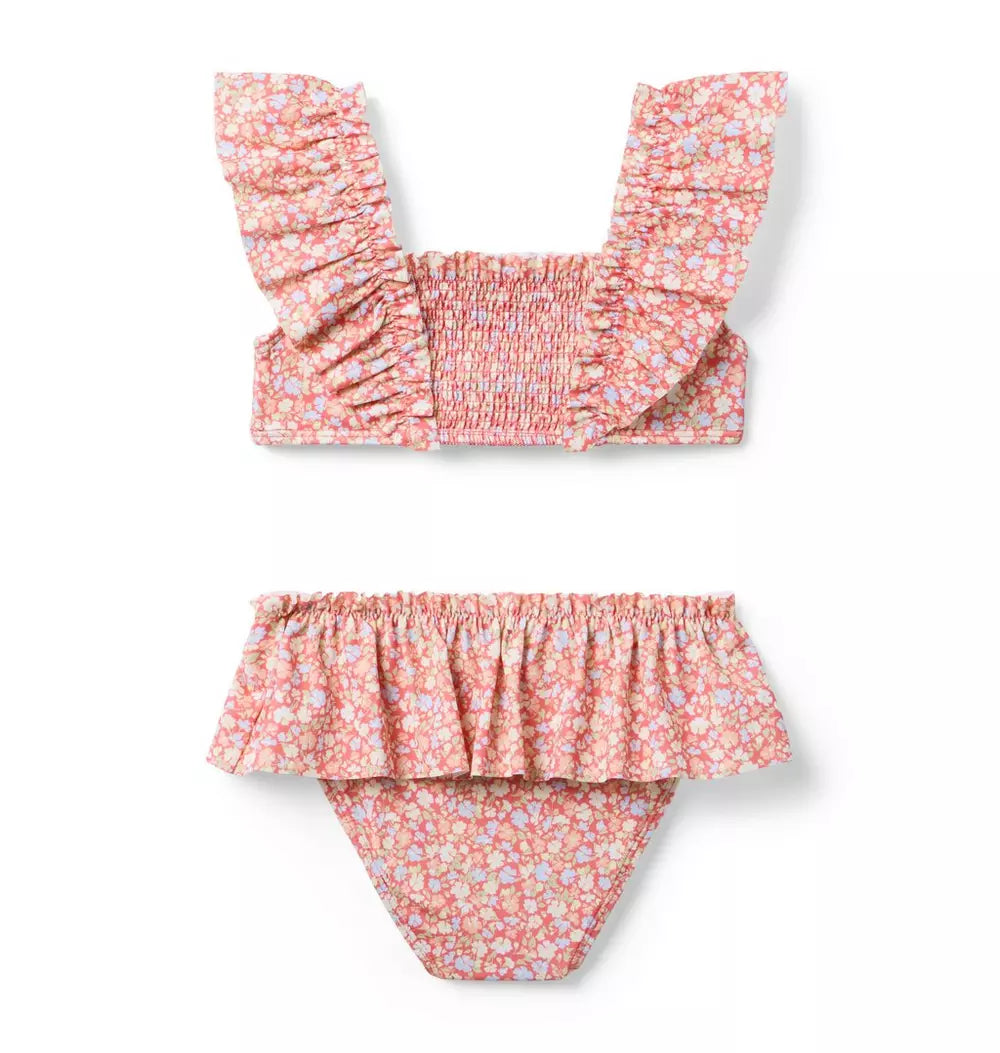 JANIE & JACK NIÑA VESTIDO DE BAÑO FLORAL MULTICOLOR