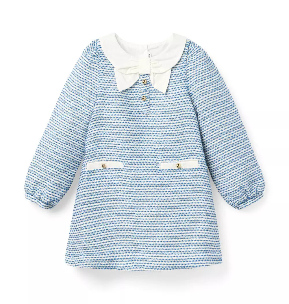JANIE & JACK NIÑA VESTIDO BLUE/WHITE