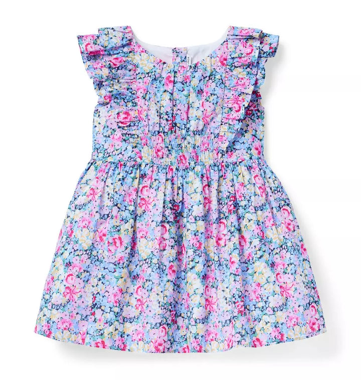 JANIE & JACK NIÑA VESTIDO MULTI FLORAL MULTICOLOR