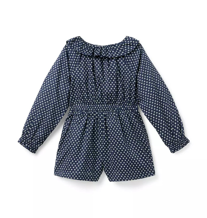 JANIE & JACK NIÑA ROMPER NAVY