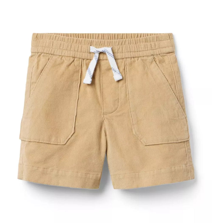 JANIE & JACK NIÑO SHORT THE CORDUROY KHAKI
