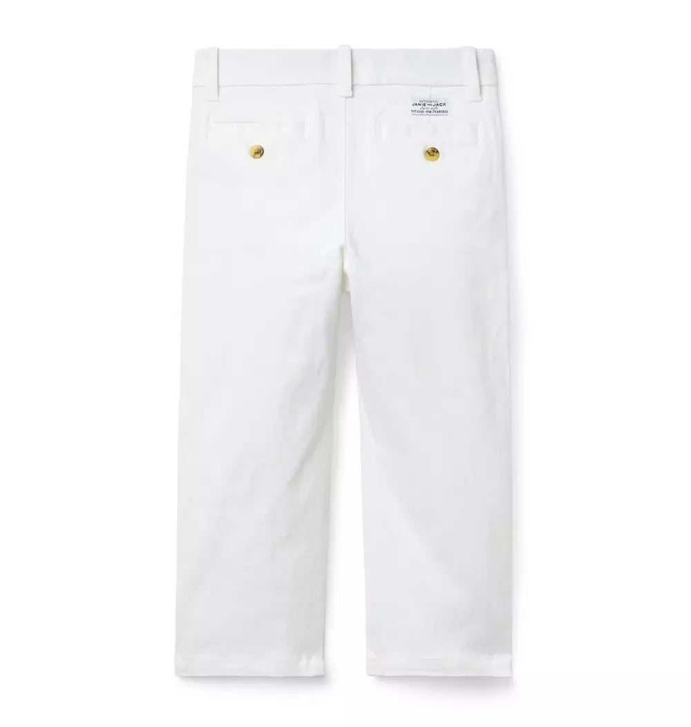 JANIE & JACK NIÑO PANTALON WHITE