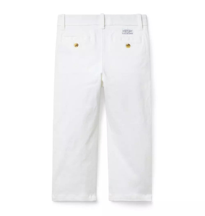 JANIE & JACK NIÑO PANTALON WHITE