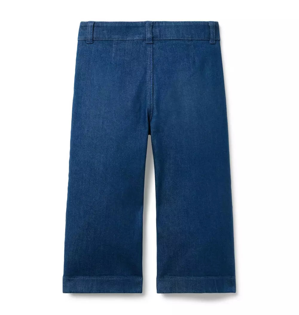 JANIE & JACK NIÑA JEAN MEDIUM WIDE LEG DENIM