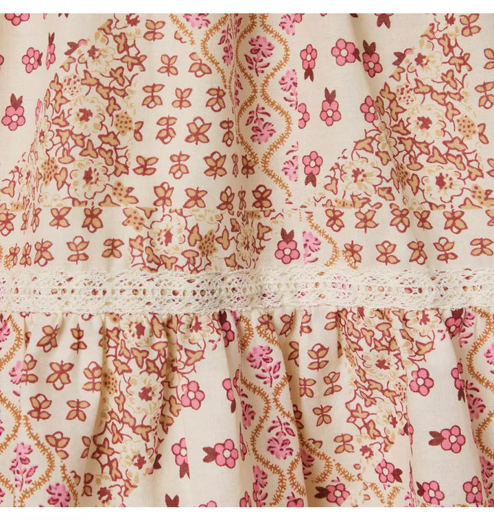 JANIE & JACK NIÑA VESTIDO PATCHWORK FLORAL