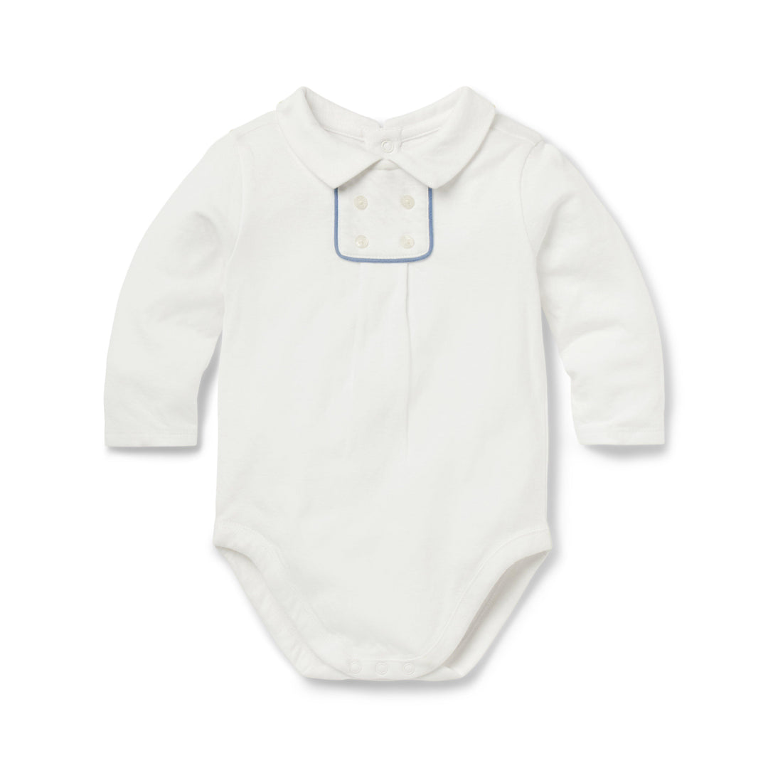 Janie &amp; Jack Body Bib Collar M/l White para Bebé Niño