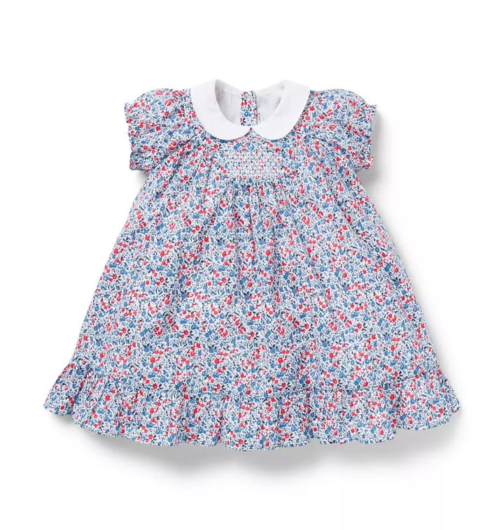 JANIE & JACK BEBE NIÑA VESTIDO CHERRY FLORAL