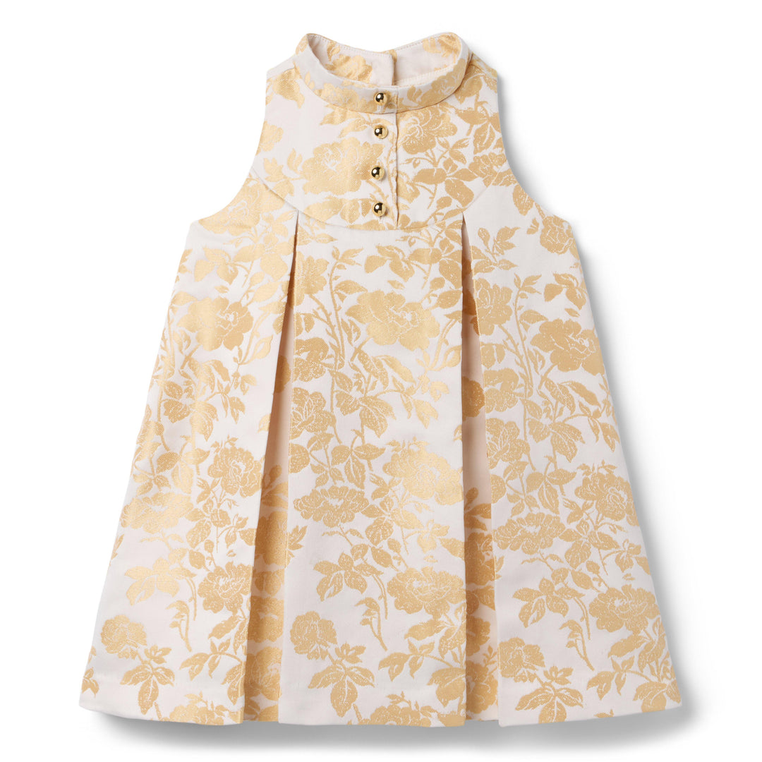 Janie &amp; Jack Vestido Floral Gold para Niña