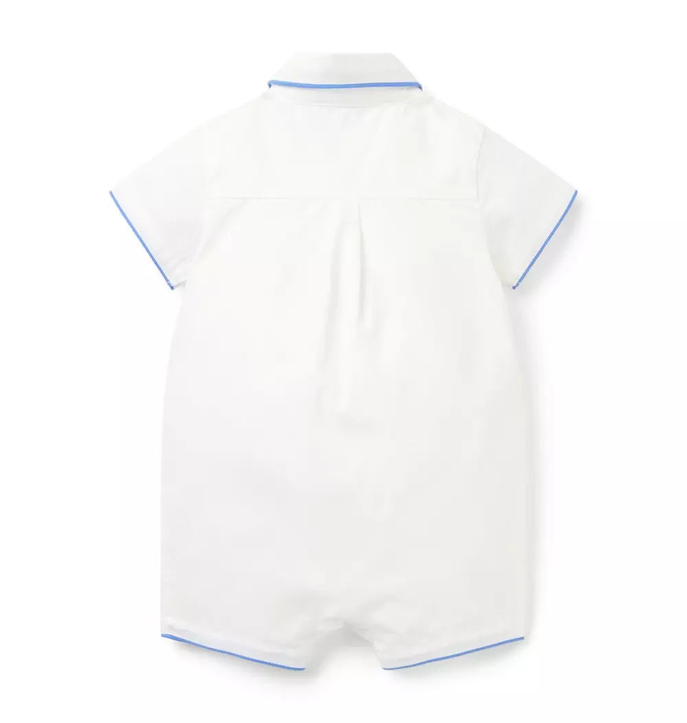 JANIE & JACK BEBE NIÑO ROMPER WHITE