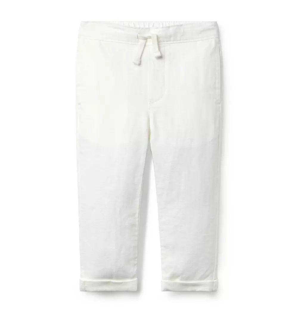 JANIE & JACK NIÑO PANTALON WHITE