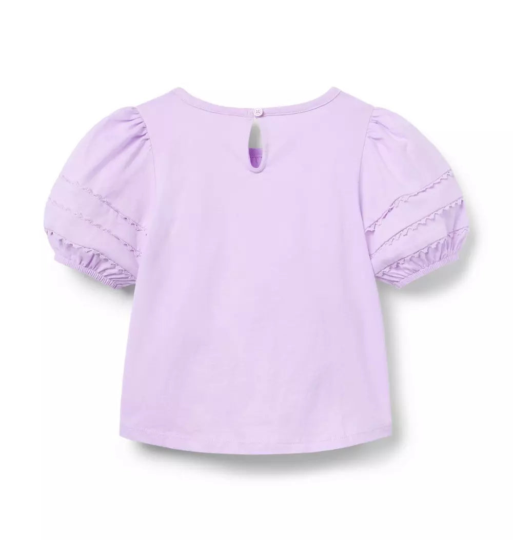 JANIE & JACK NIÑA BLUSA PINTUCK PURPLE