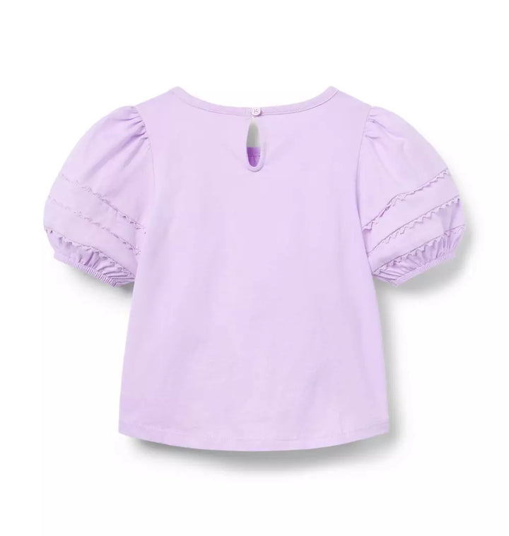 JANIE & JACK NIÑA BLUSA PINTUCK PURPLE