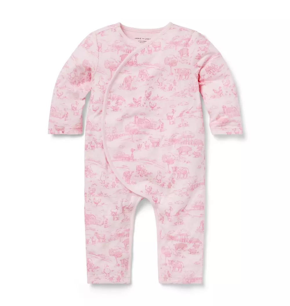 JANIE & JACK BEBE NIÑO OVEROL PINK