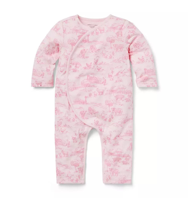JANIE & JACK BEBE NIÑO OVEROL PINK