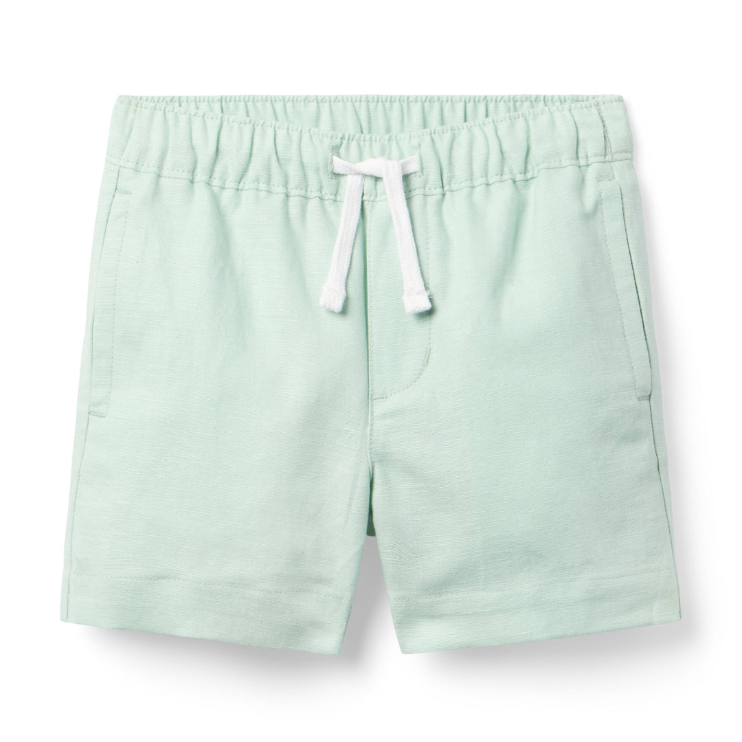 Janie &amp; Jack Short Aqua Linen para Niño
