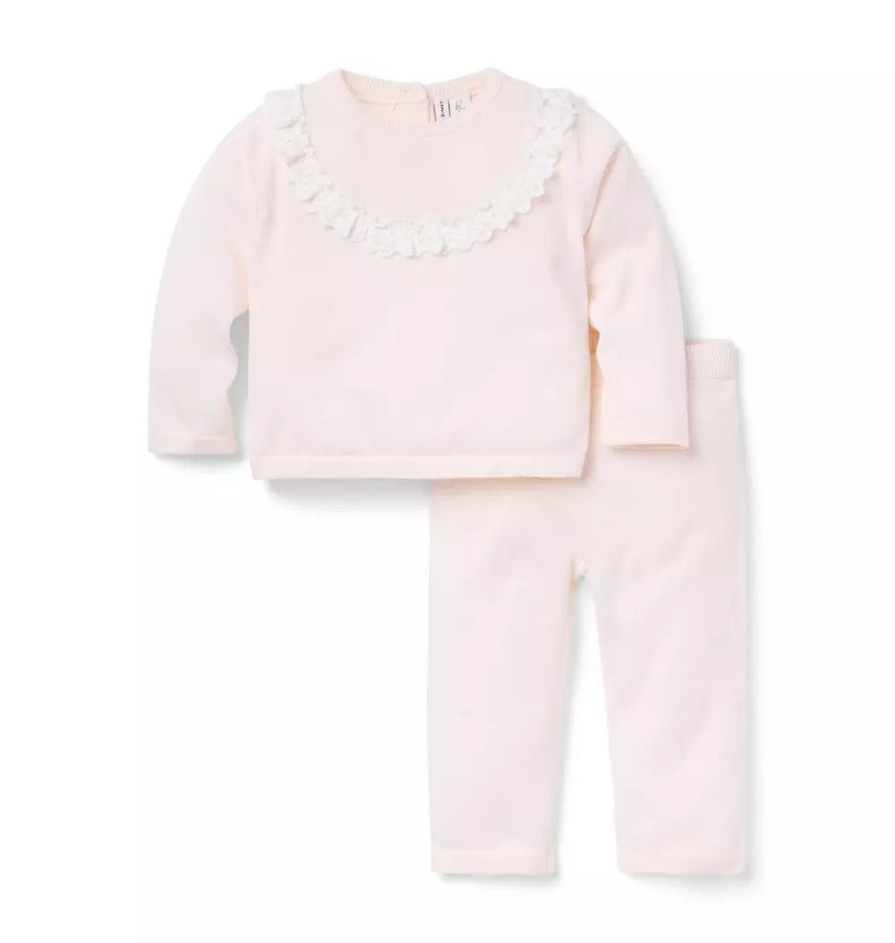 JANIE & JACK BEBE NIÑA CONJ DE PANTALON PINK