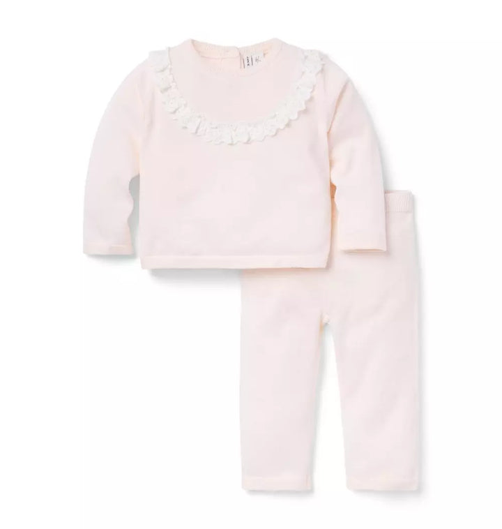 JANIE & JACK BEBE NIÑA CONJ DE PANTALON PINK