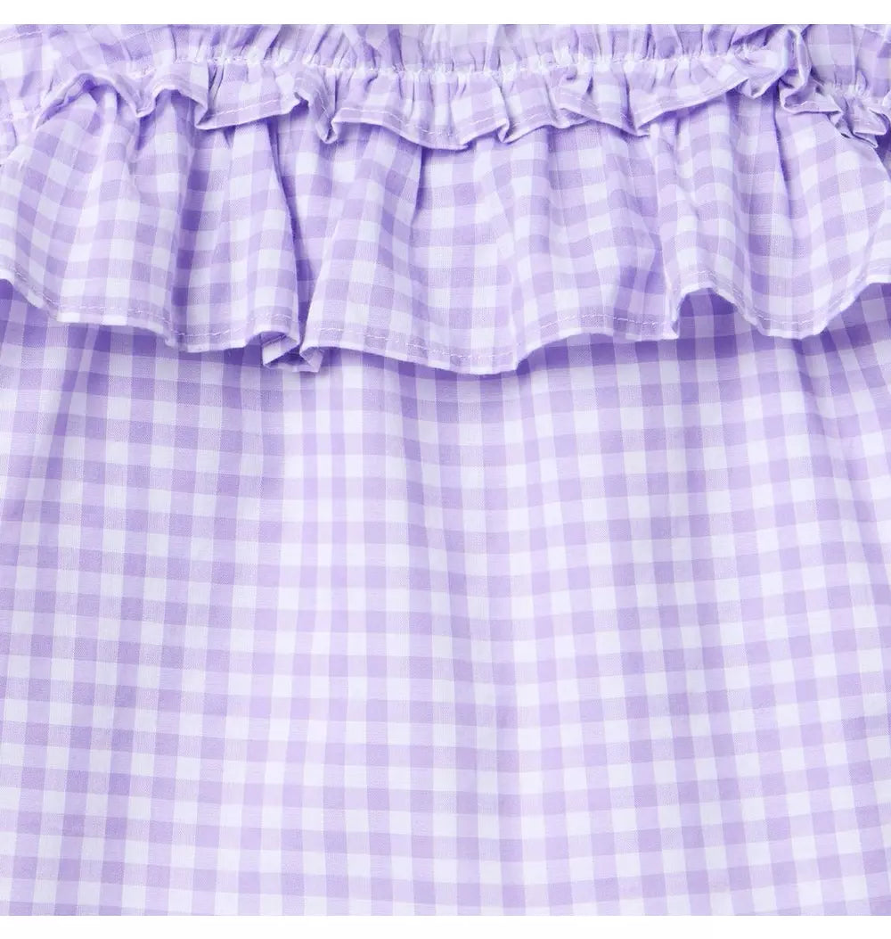 JANIE & JACK NIÑA BLUSA GINGHAM RUFFLE