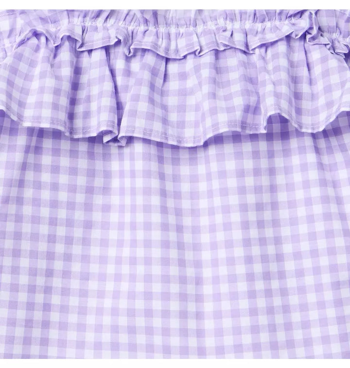 JANIE & JACK NIÑA BLUSA GINGHAM RUFFLE