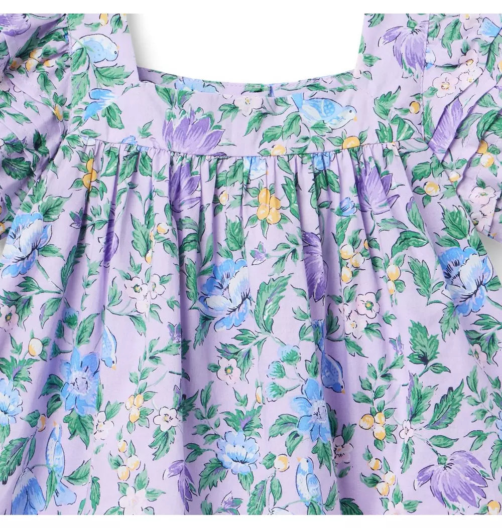 JANIE & JACK NIÑA BLUSA FLORAL PUFF M/C MULTICOLOR