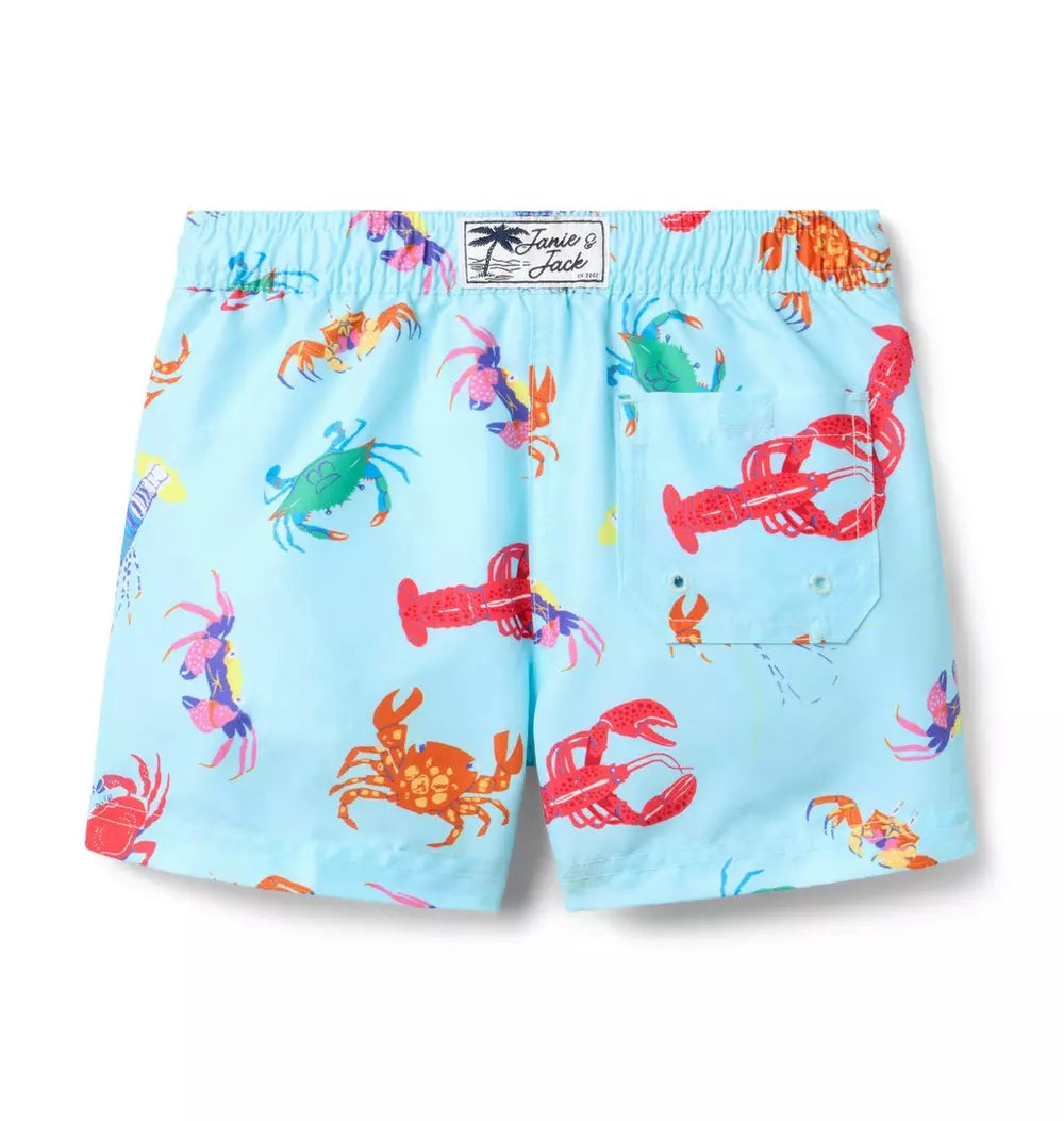 JANIE & JACK NIÑO VESTIDO DE BAÑO SHELLFISH SKY BLUE