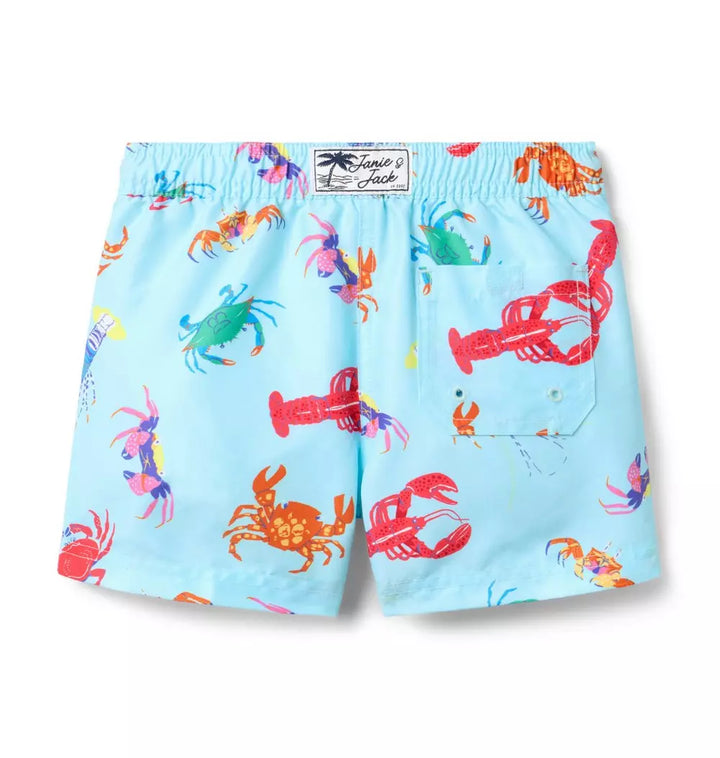 JANIE & JACK NIÑO VESTIDO DE BAÑO SHELLFISH SKY BLUE