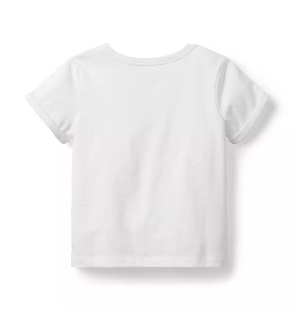 JANIE & JACK NIÑA TSHIRT SUNGLASSES WHITE