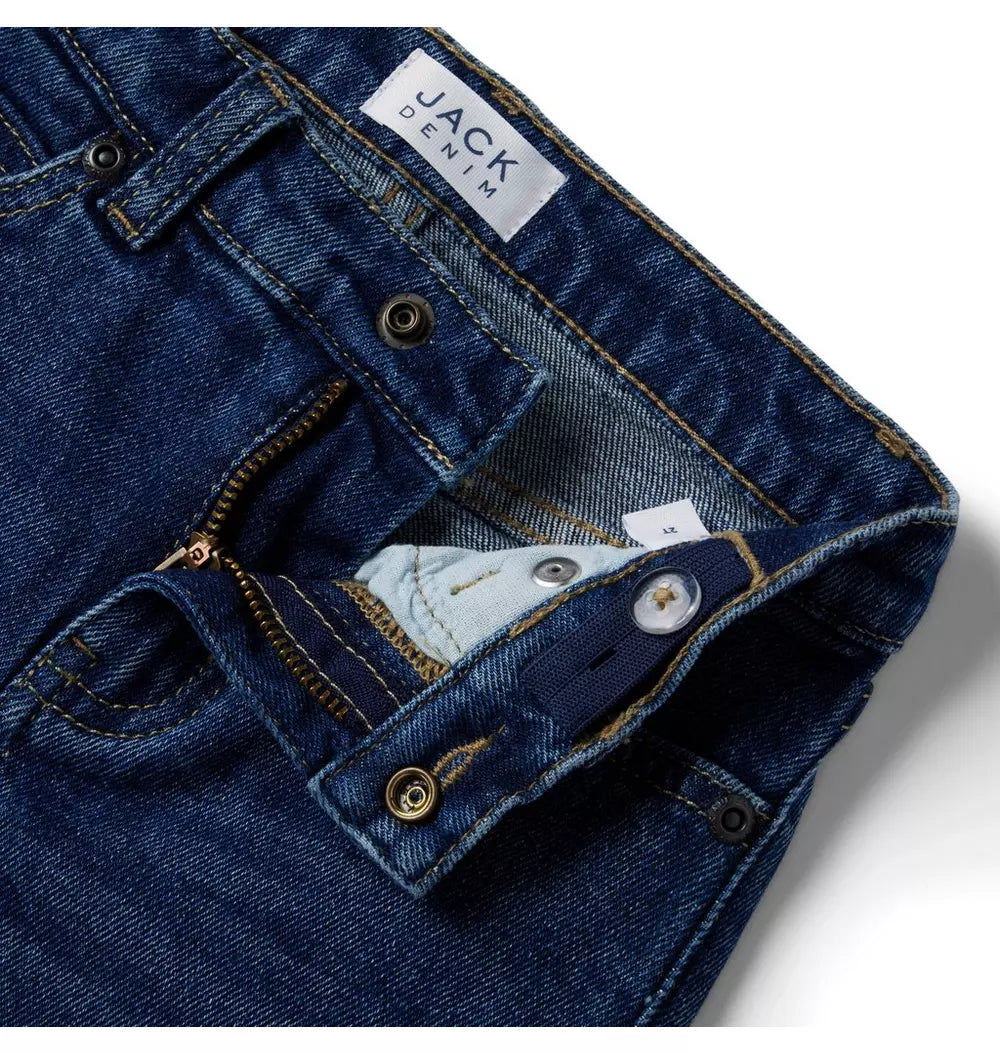 JANIE & JACK NIÑO JEAN MEDIUM STRAIGHT STRETCH BLUE