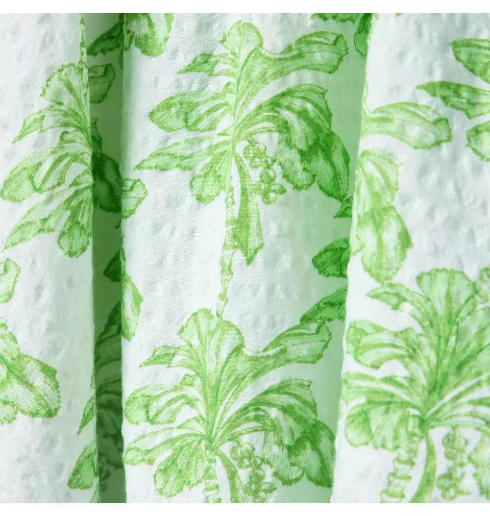 JANIE & JACK NIÑA VESTIDO PALM GREEN/WHITE