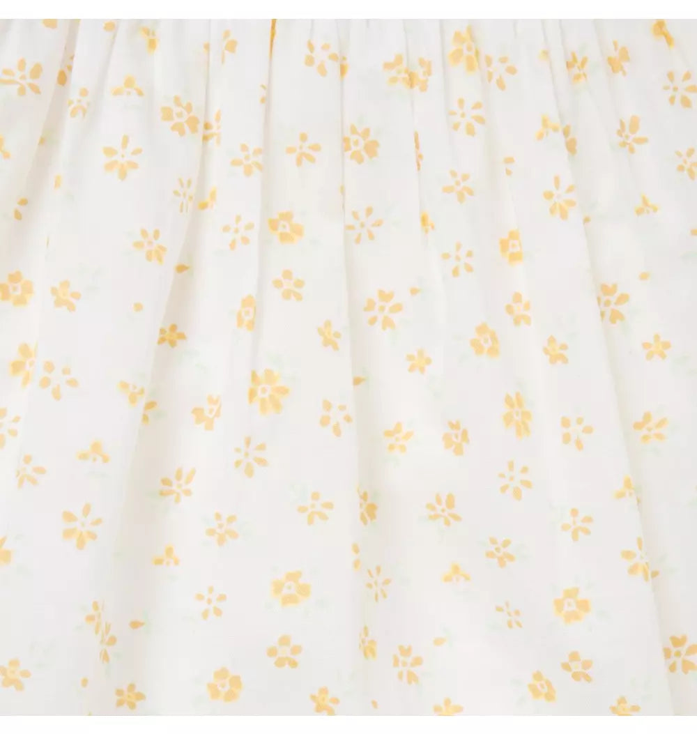 JANIE & JACK BEBE NIÑA VESTIDO FLORAL WHITE