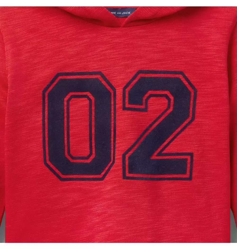 JANIE & JACK NIÑO ABRIGO FRENCH TERRY RED