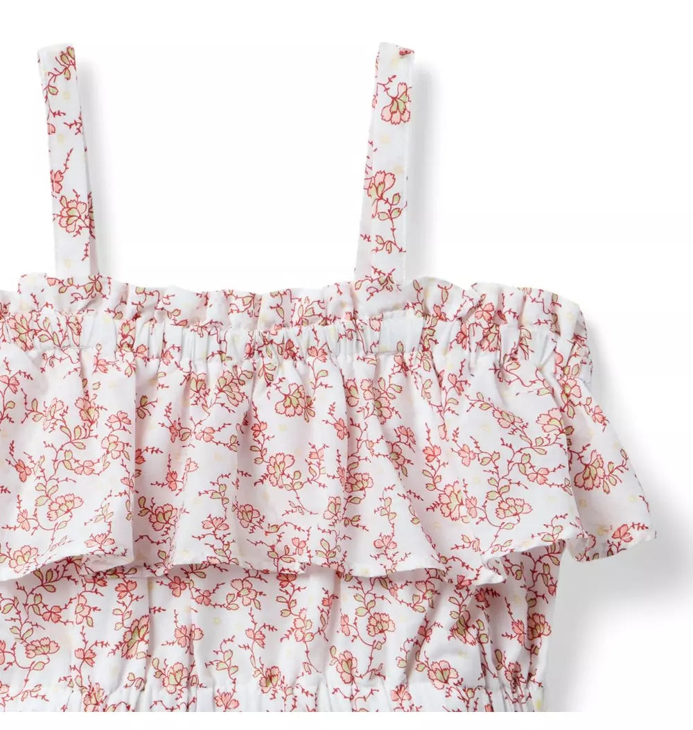 JANIE & JACK NIÑA ROMPER FLORAL MULTICOLOR