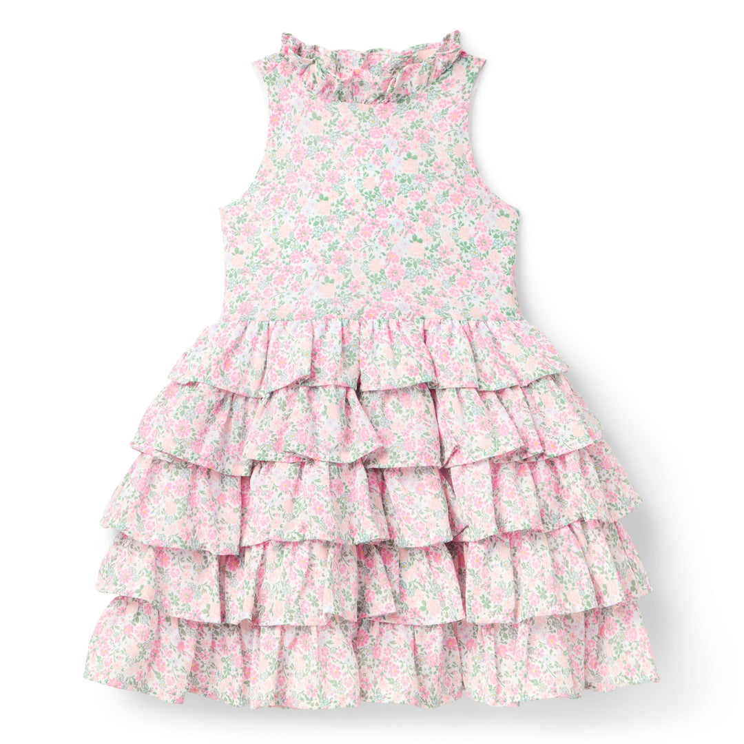 Janie &amp; Jack Vestido Ditsy Floral Cupcake para Niña