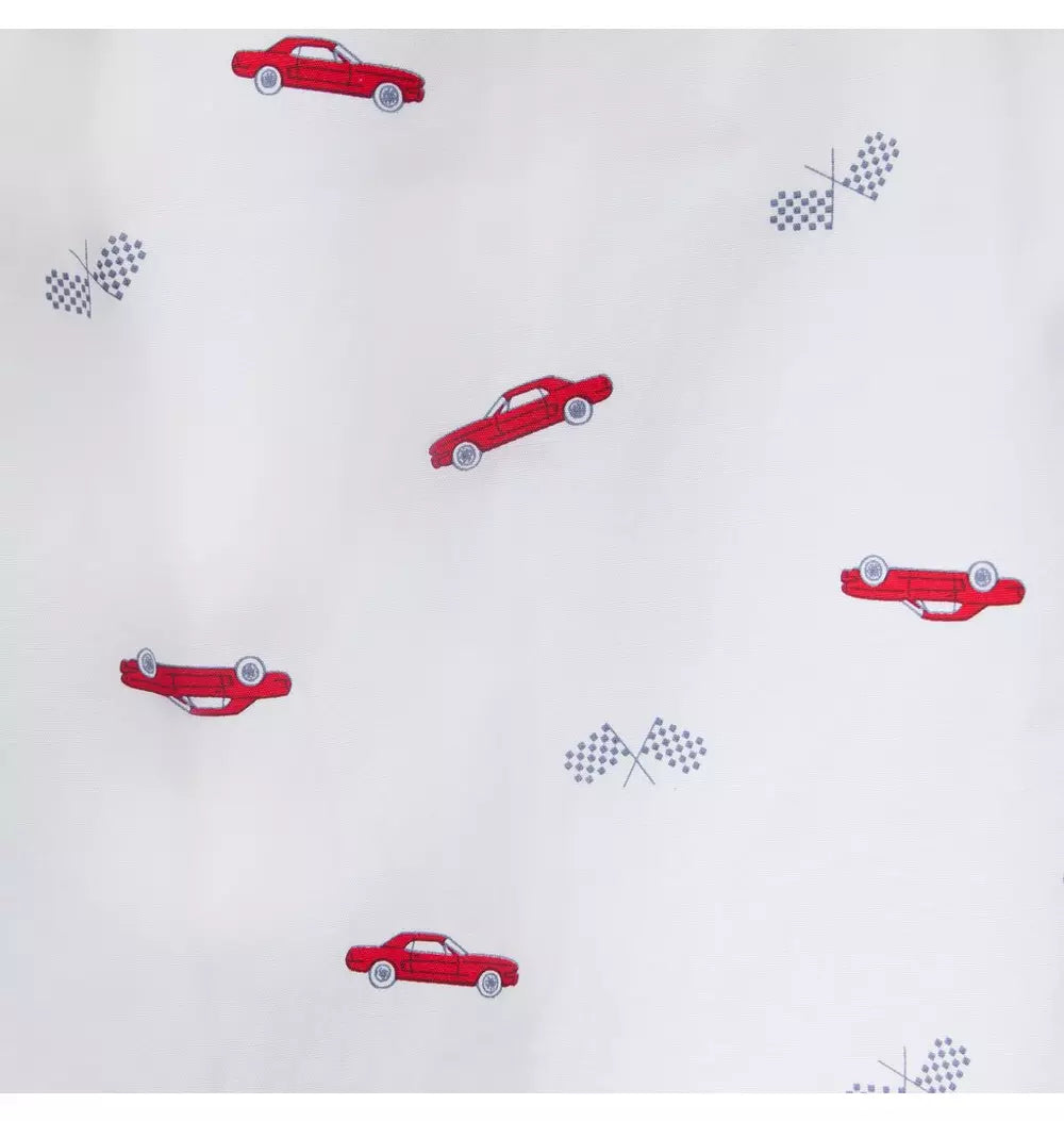 JANIE & JACK NIÑO CAMISA CAR POPLIN PRINT M/C MULTICOLOR