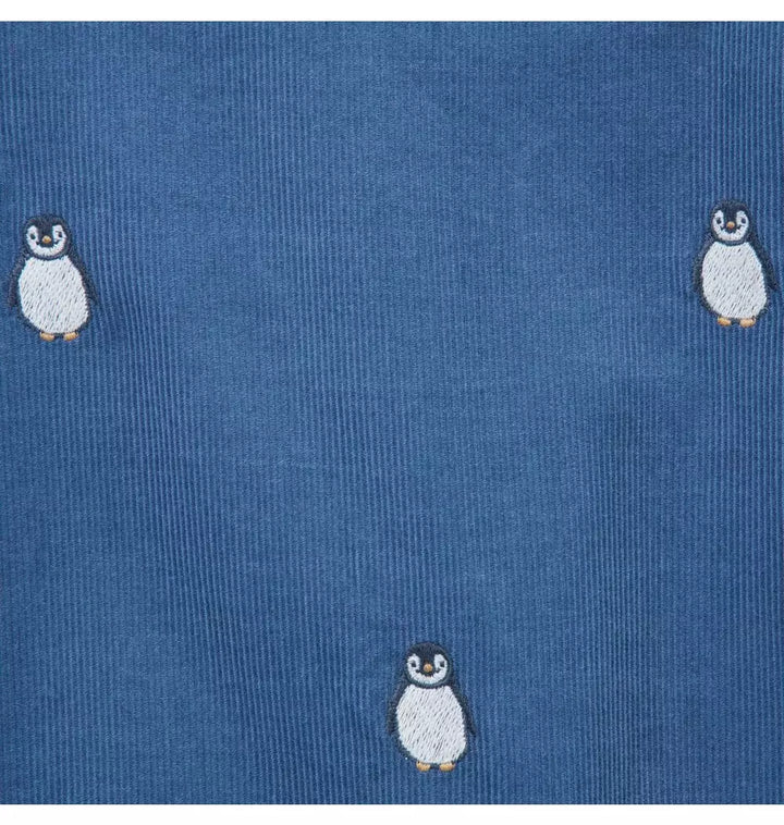 JANIE &amp; JACK BEBE NIÑO OVEROL PENGUIN NAVY