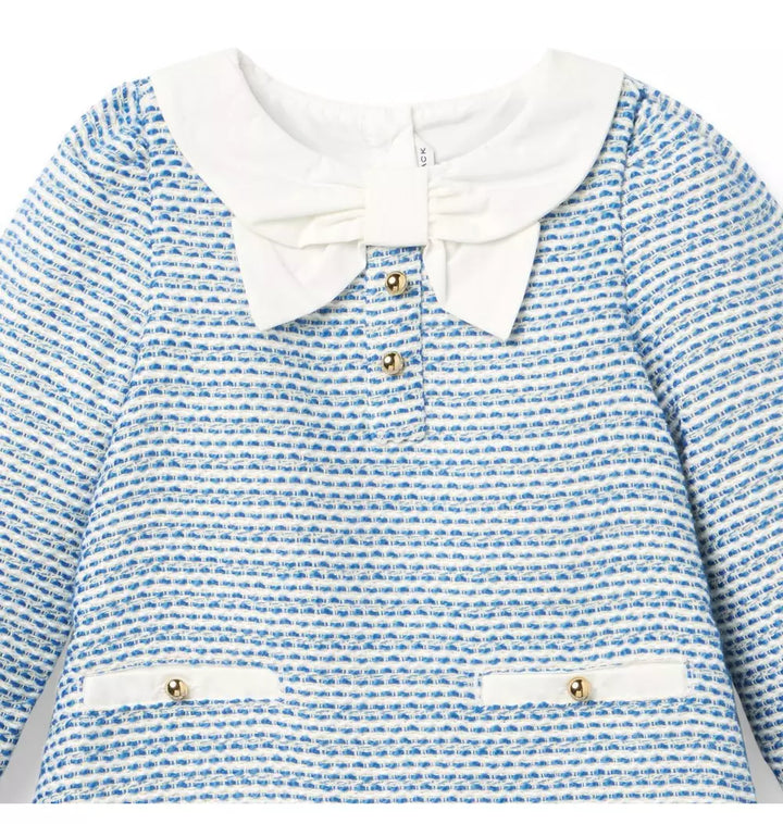 JANIE & JACK NIÑA VESTIDO BLUE/WHITE