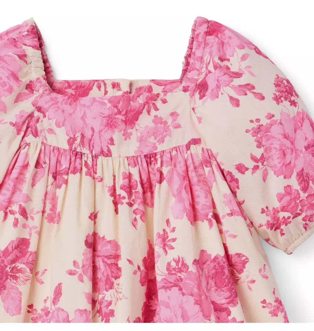 JANIE & JACK NIÑA VESTIDO FLORAL PINK