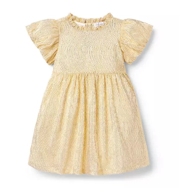 JANIE & JACK NIÑA VESTIDO GOLD