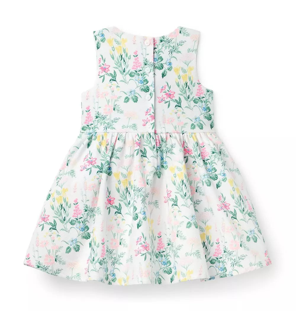 JANIE & JACK NIÑA VESTIDO FLORAL WHITE