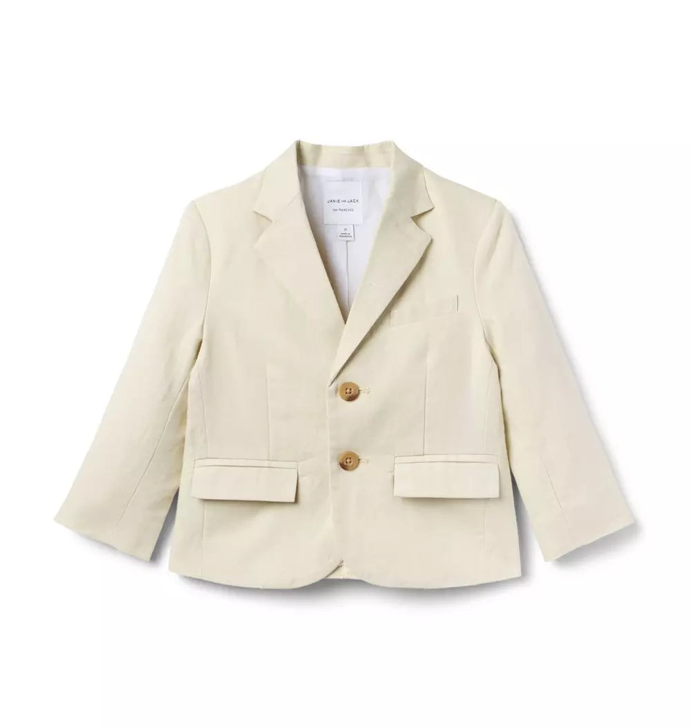 JANIE & JACK NIÑO BLAZER THE LINEN COTTON