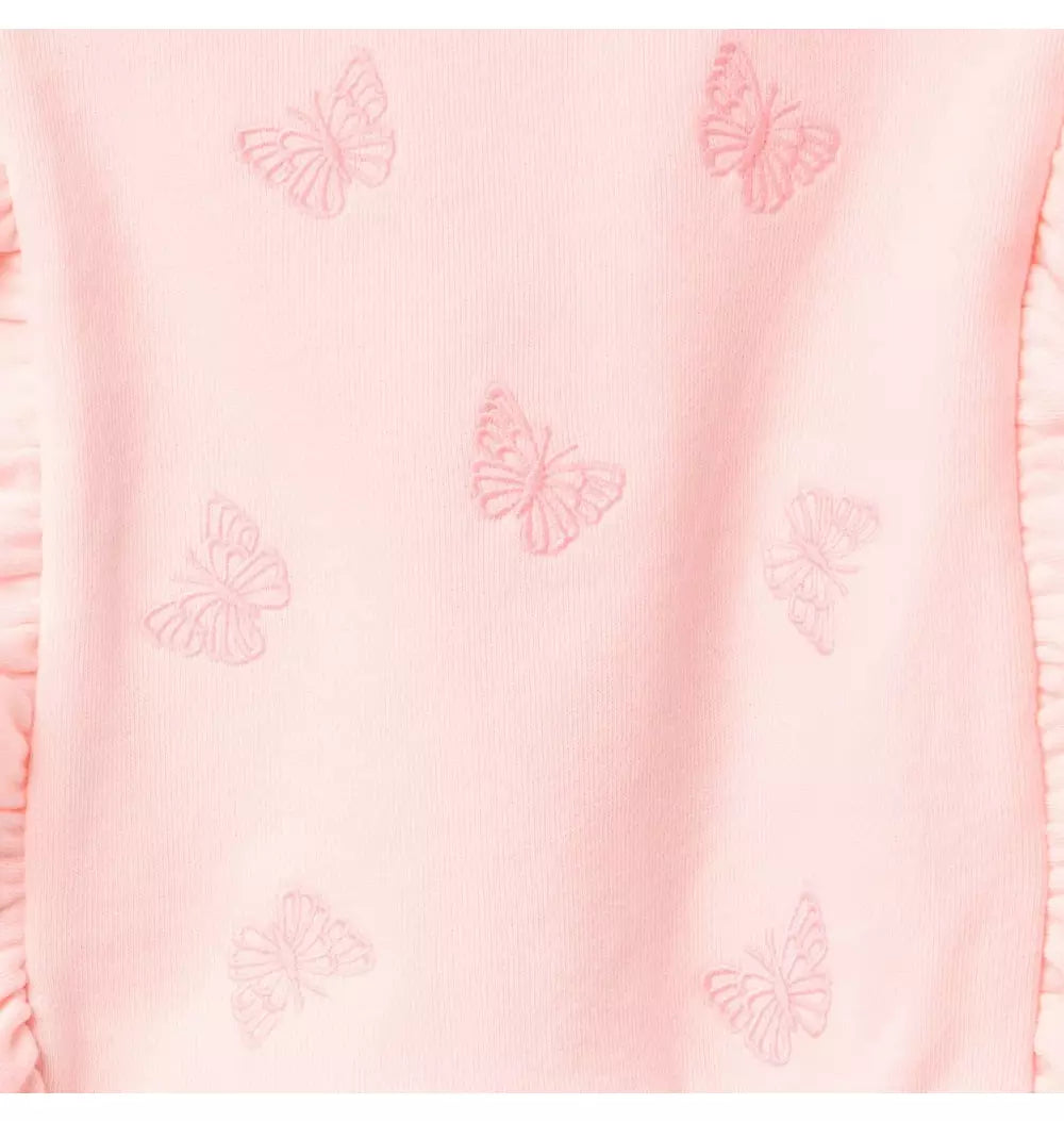 JANIE & JACK NIÑA BLUSA EMBROIDERED BUTTERFLY RUFFLE