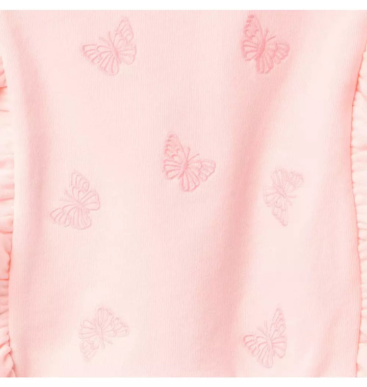 JANIE & JACK NIÑA BLUSA EMBROIDERED BUTTERFLY RUFFLE