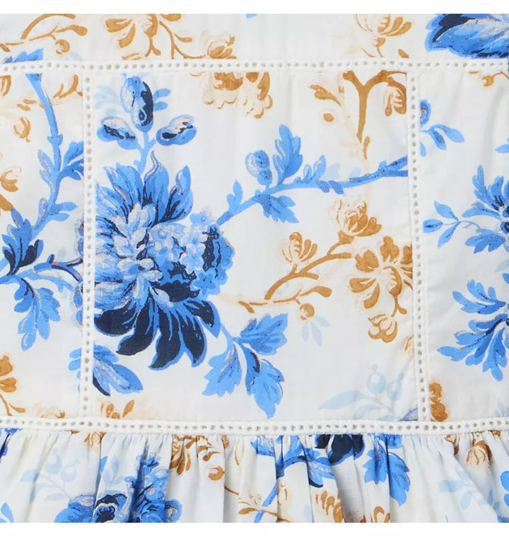 JANIE & JACK NIÑA VESTIDO FLORAL BLUE
