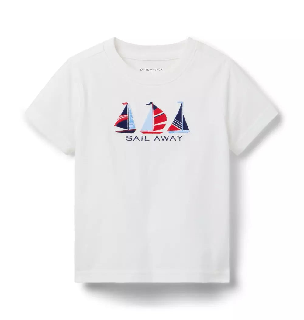 JANIE & JACK NIÑO TSHIRT WHITE