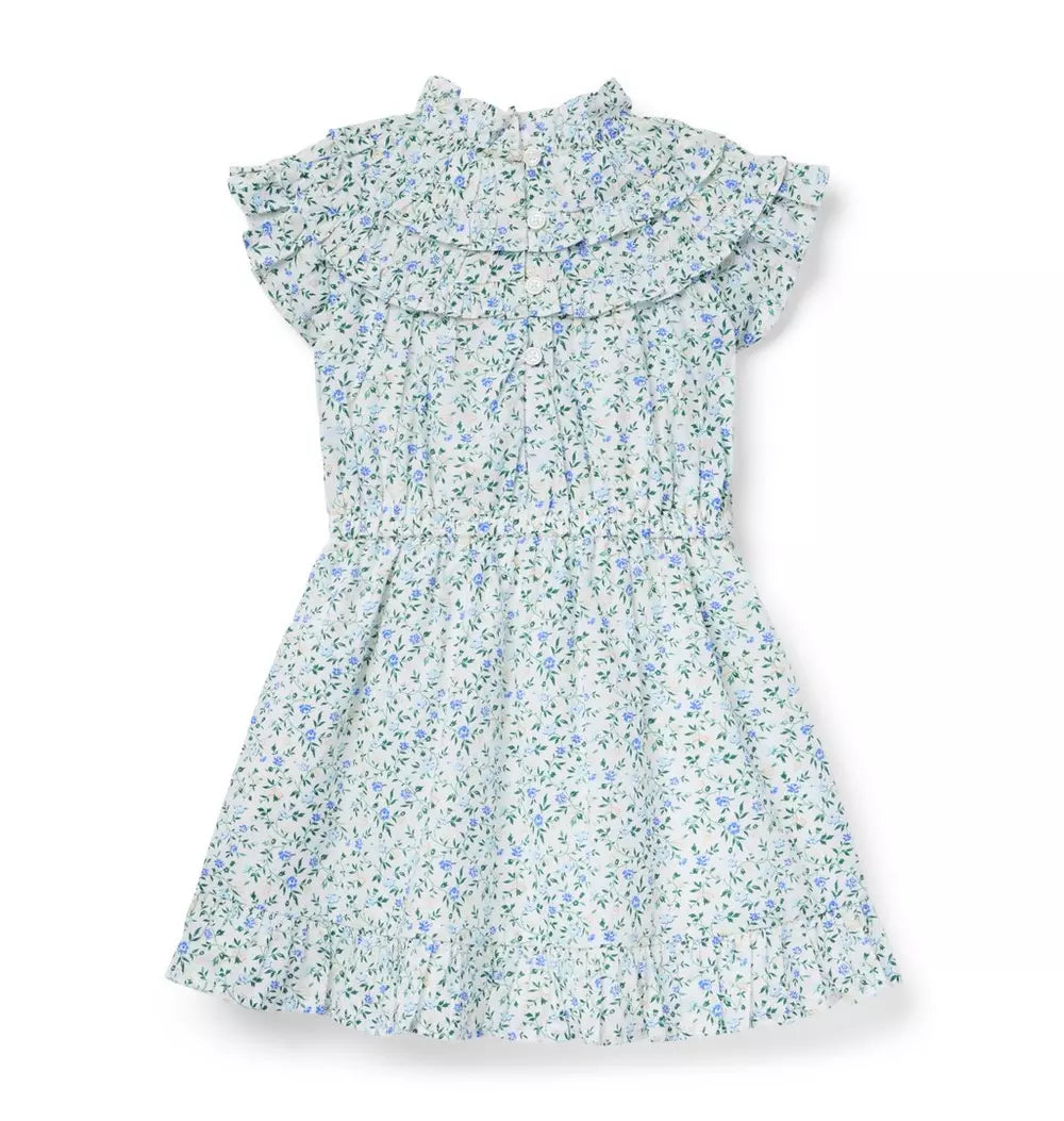 JANIE & JACK NIÑA VESTIDO DITSY FLORAL MULTICOLOR