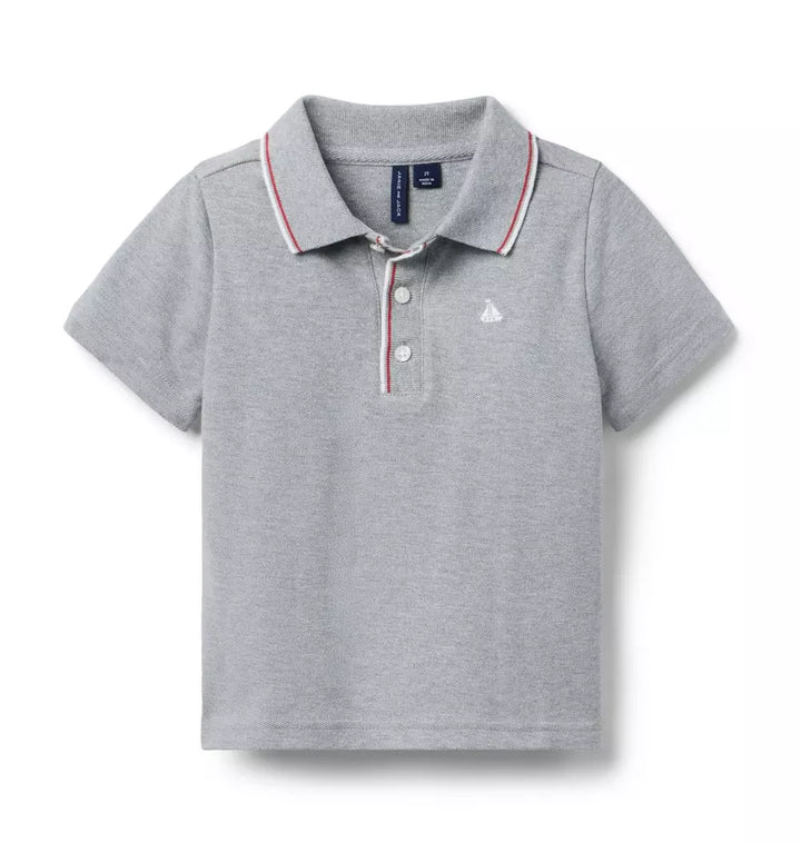 JANIE & JACK NIÑO POLO GREY